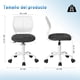 thumbnail image 5 of Silla de Escritorio HOMEMAKE FURNITURE Gris con Blanco Ajustable Moderno, 5 of 7