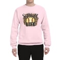 thumbnail image 3 of Wild Bobby, Softball Life Animal Print Girl Sports Unisex Crewneck Graphic Sweatshirt, Light Pink, Small, 3 of 5