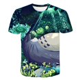 thumbnail image 1 of Summer Classic Totoro Anime T-Shirts & Prints Men's Casual T-Shirts Kawaii Cartoon Graphics Funny Harajuku O-Neck Short Sleeves6T Gong Bohan LED, 1 of 2