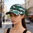 thumbnail image 1 of Casquette de Baseball Imprimée pour la Saint-Patrick, Chapeau de Soleil à Grand Bord, Couvre-Chef Extérieur Ajustable pour Festivals, Golf et Randonnée, 1 of 5