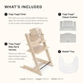 thumbnail image 5 of Stokke Trona Tripp Trapp 2 (Natural), Cojín 2 (Gris Nórdico) + Bandeja Stokke (Blanco) - Incluye Silla + Set Bebé con Arnés Extraíble para Niños 6-36 Meses, 5 of 5