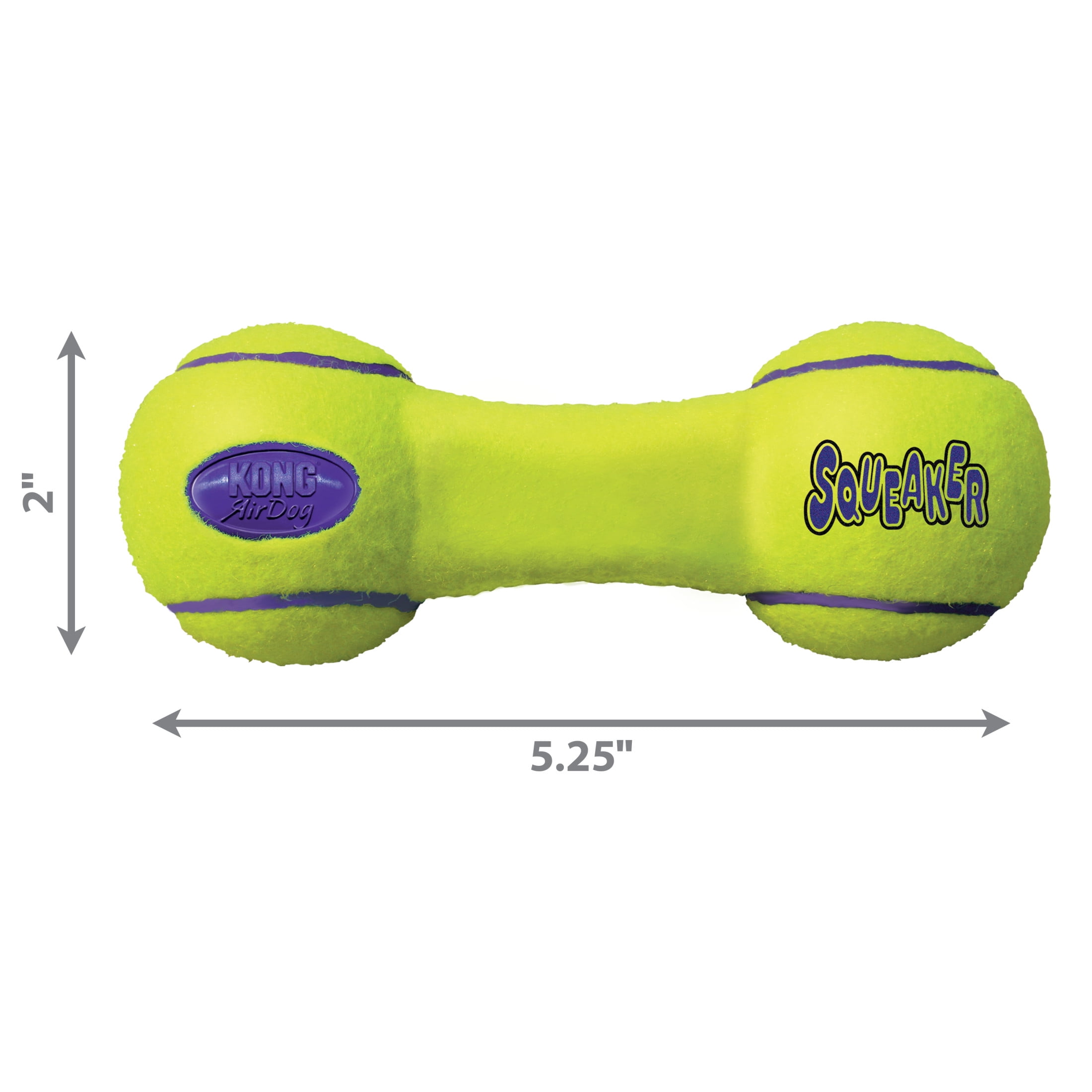 KONG® AirDog® Squeaker Dumbbell Dog Toy, Small, for Dogs up to 20 lbs