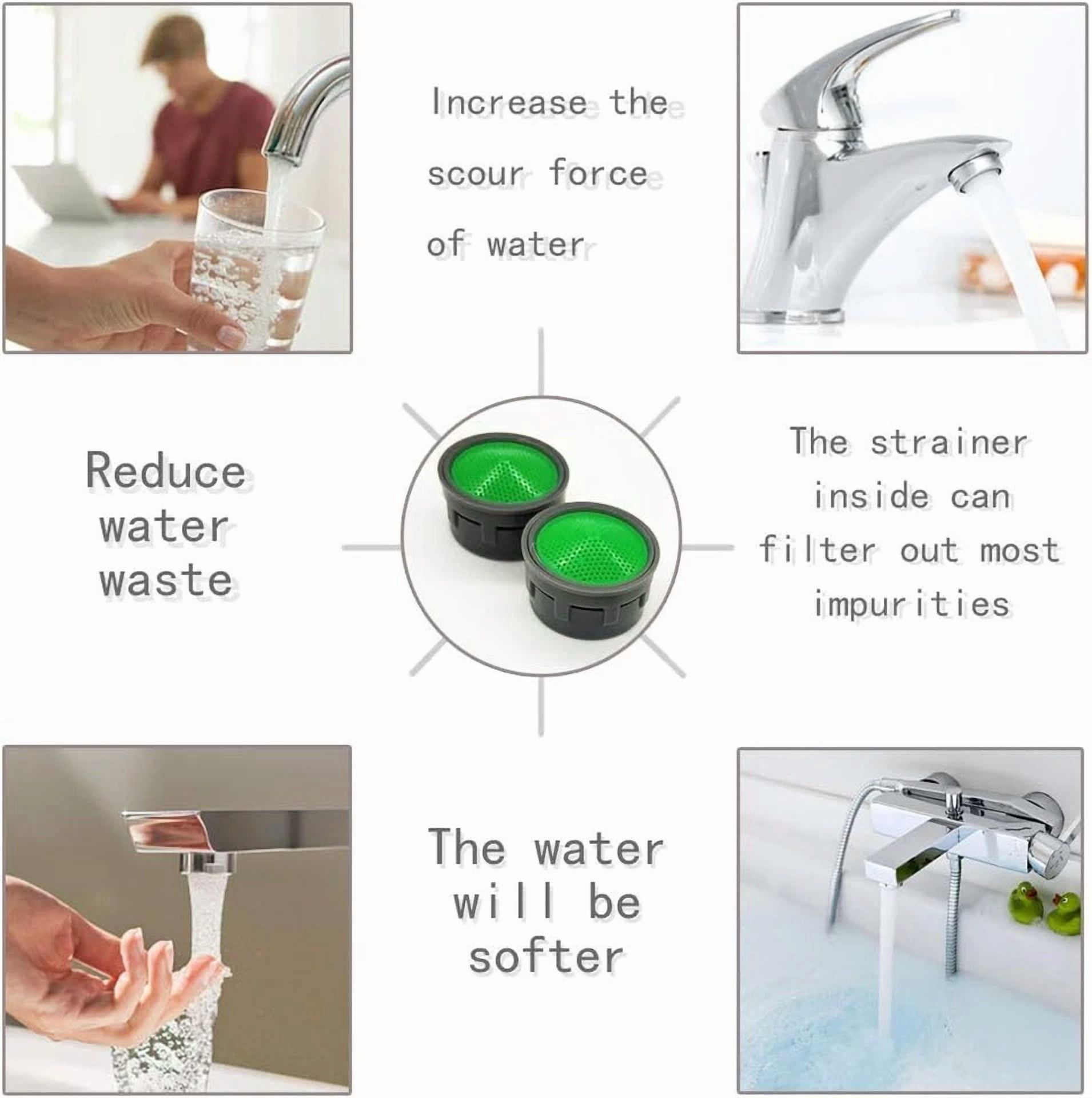 CRESTIN- Faucet Aerator Set 10 Pack M22 M24 With Washers Water Saving And Filtration