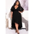 thumbnail image 4 of AURA Women Plus Size Lace Ruffle V Neck Maxi Dress Elegant Summer Flowy Party Dress, 4 of 6