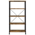 thumbnail image 3 of Analiese 63-inch 4-shelf Bookshelf Rustic Nutmeg, 3 of 8