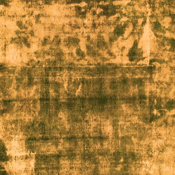 Ahgly Company Indoor Square Abstract Orange Modern Area Rugs, 4' Square