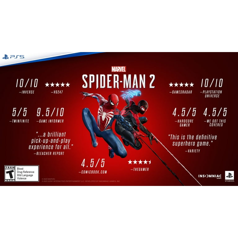 PlayStation 5 Disc Console Slim - Marvel's Spider-Man 2 Bundle 