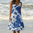thumbnail image 2 of Vestido suelto de playa sin mangas con estampado informal de verano para vacaciones con estilo para mujer OAVQHLG3B Store  lin121212, 2 of 5