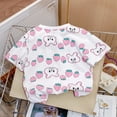 thumbnail image 6 of NAISIBABY Girls Cotton T-Shirt, Short Sleeve Crewneck Cute Graphic Summer Casual Fashion Tees White 2T, 6 of 9