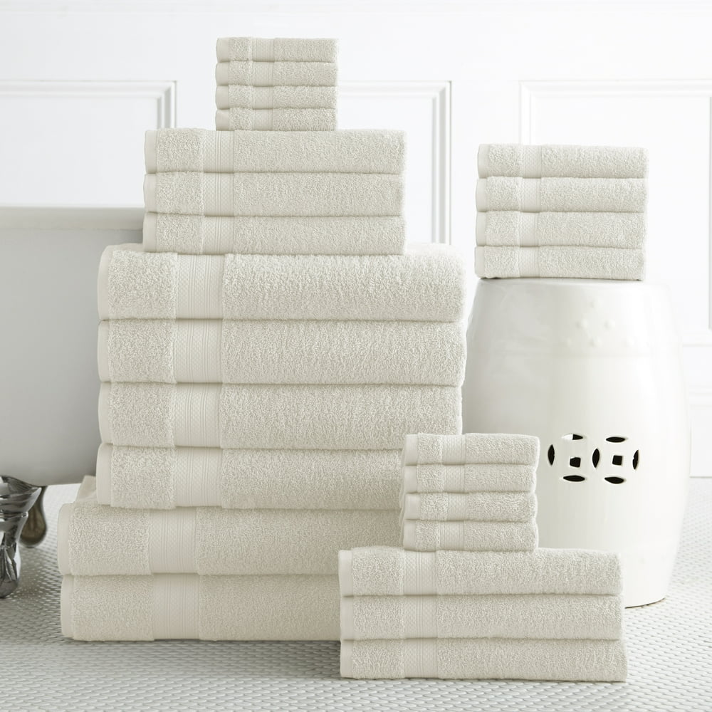 Addy Home Best Value 24PC Bath Towel Set (2 Sheets, 4 Bath, 6 Hand, 4