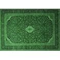 thumbnail image 1 of Ahgly Company Indoor Rectangle Medallion Emerald Green Traditional Area Rugs, 5' x 7', 1 of 4