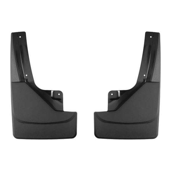 WeatherTech Custom No Drill Splash Guard MudFlaps compatible with Jeep Wagoneer L, Wagoneer, Grand Wagoneer L, Grand Wagoneer, Front Pair - Black