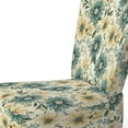 thumbnail image 4 of Designart "Vintage Dahlia In Green And Beige I" Green Floral Upholstered Accent Chair - Cottage Arm Chair For Living Room, 4 of 5