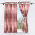 thumbnail image 2 of Set Of 2 Blackout Curtains Perforated With 2 Plaid Window, 2 of 4