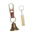 thumbnail image 4 of Bear Bell Whistle Keychain Iron Alloy Hook Loud Sound for Hiking Camping Climbing Outdoor Activities, 4 of 9