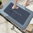 thumbnail image 6 of Diatom Mud Bath Mat Super Absorbent Non- Bathroom Rug Fast-Dry Thin Floor Mat for Bath Tub & Vanity 60x40cm in Gray,Blue,, 6 of 7