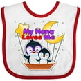 thumbnail image 3 of Inktastic My Nana Loves Me Penguin Boys or Girls Baby Bib, 3 of 4
