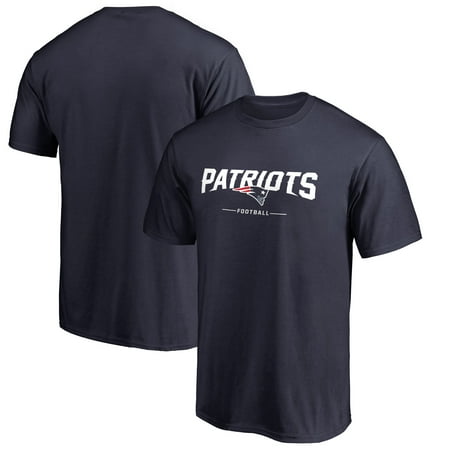 Nhl T-shirt - New England Patriots NFL Pro Line Team Lockup T-Shirt - Navy