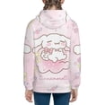 thumbnail image 4 of Cute Cinnamoroll Youth Hoodie Long Sleeve Pullover Casual Sweatshirt Hooded Boys Girls, 4 of 9
