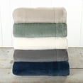 thumbnail image 5 of Great Bay Home Plush Velvet Warm and Cozy 4-Piece Sheet Set (Queen, Pearl Blue), 5 of 6