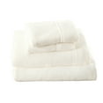 thumbnail image 2 of Great Bay Home Solid Velvet Plush Warm and Cozy Fleece Sheet Set (Twin, Off White), 2 of 7