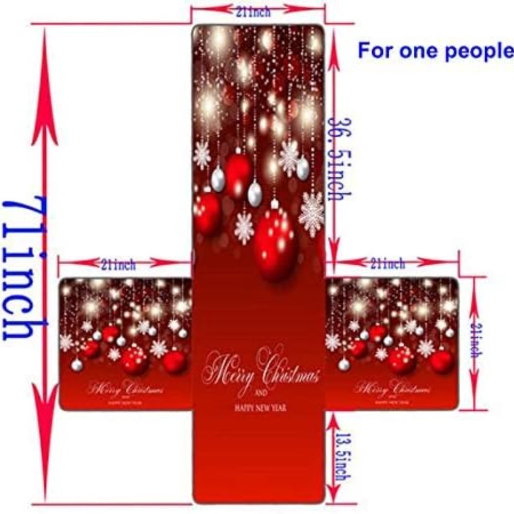Merry Christmas Snow Sofa Cover Set Geometric Couch Elastic for Living Room Sofa Protector Home Decor Accessories (3 Seats)