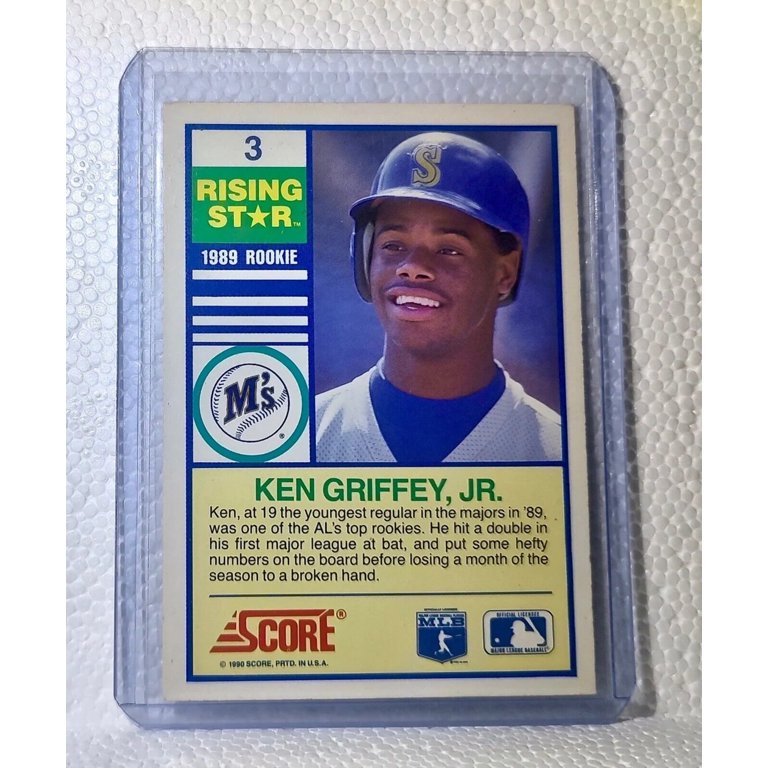 Ken Griffey Jr. 1990 Score MLB #3 Rising Star Rookie