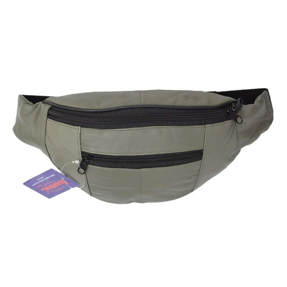 New Marshal genuine soft leather 3 zipper pouch