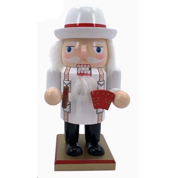 Cuban  9 inch Christmas Nutcracker Figurine Holiday Table Top Decoration