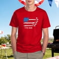 thumbnail image 2 of IDOCLOTHES 250th Anniversary USA Shirt Men 250 Years 1776-2026 Air Force Airplane Graphic Tee Mens T-Shirts 4th of July Shirts for Men Patriotic T Shirts for Man Tshirts Red, XXXXXL, 2 of 5