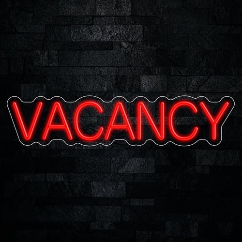 Vacancy Neon LED Sign 27"L x 6"H #32842