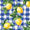 Blue Plaid Lemon, variant on Yayeee Kitchen Curtains Set of 2 Light Filtering 57"x24" Over Sink Window Panels, Blue Plaid Lemon