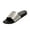 Black, variant on Women's Sparkly Rhinestone Slide Sandals, Round‑Toe Slip On Slippers, Casual Flat Sandals for Party Beach Daily Use