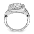 thumbnail image 2 of Auriga 925 Sterling Silver Round Cubic Zirconia Engagement Ring Size 6 for Women, 2 of 6