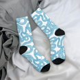 thumbnail image 5 of Vsdgher Blue Snake Crew Socks for Men & Women, Breathable Casual Athletic Ankle Socks, 5 of 6