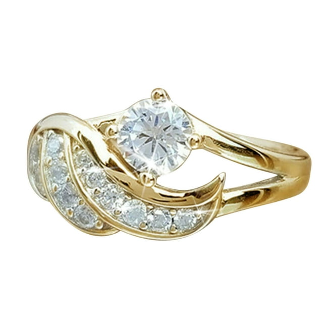 Zircon Diamond Rings European And American Fashion Angel Diamond Ring JewelryThe Best Gift for A Loved One