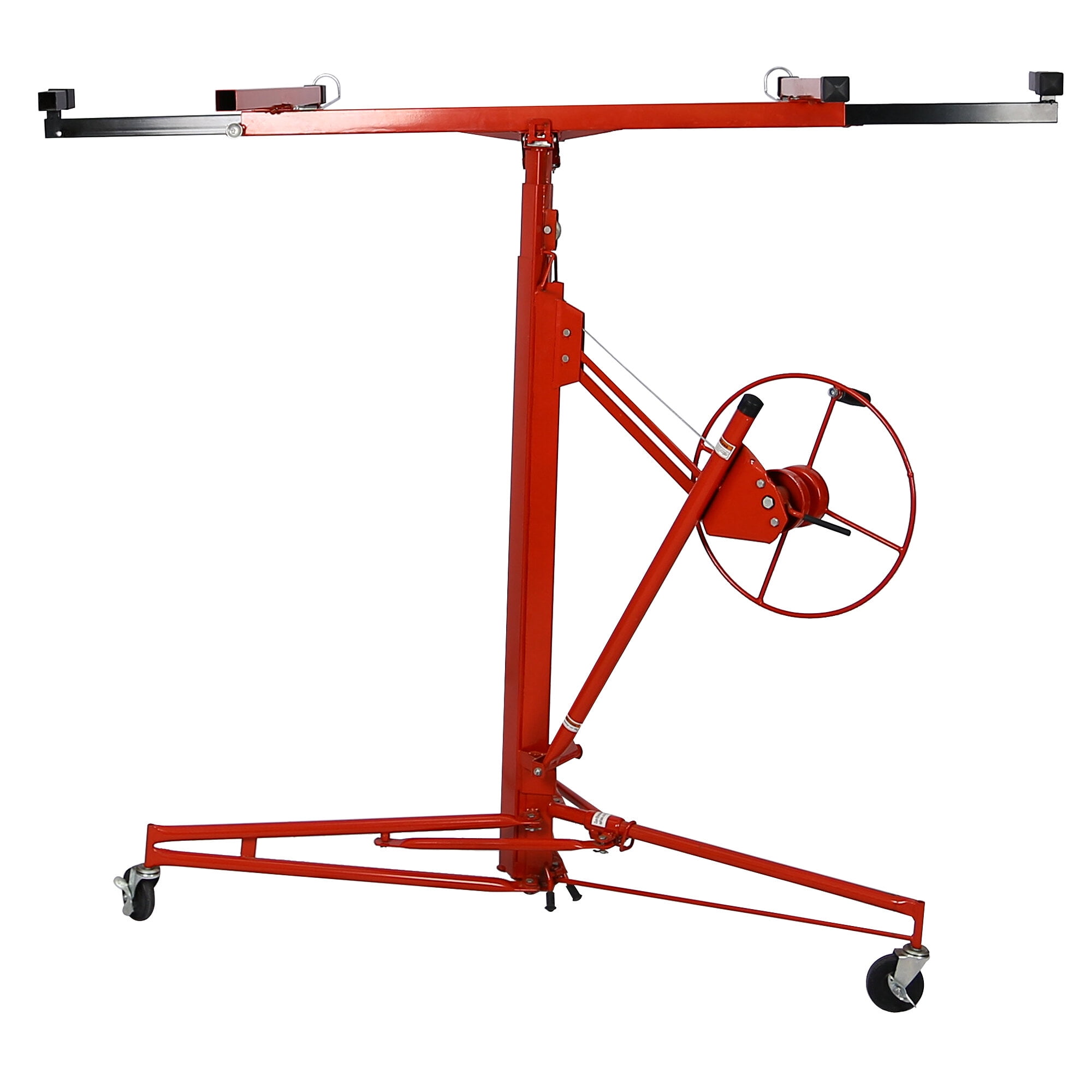 , Drywall Panel hoist Drywall Lift Rolling Panel Hoist Jack Lifter 16ft Red Color, Red ,Metal ,