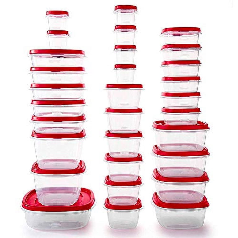 Rubbermaid Easy Find Vented Lids Food Storage Containers, 60