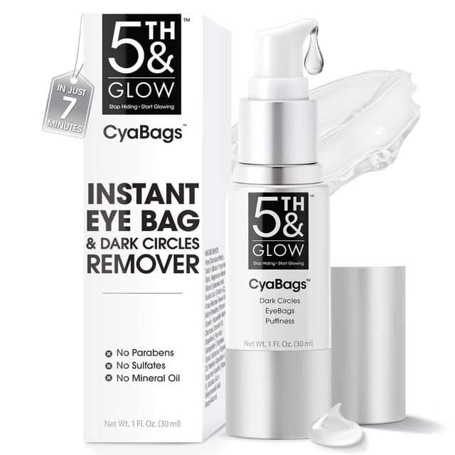 Sérum para ojos 5th & Glow CyaBags, reducción instantánea de ojos hinchados