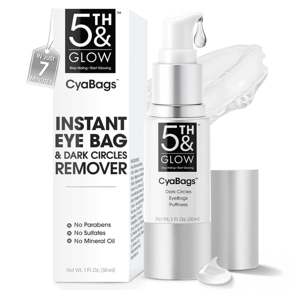 Sérum para ojos 5th & Glow CyaBags, reducción instantánea de ojos hinchados