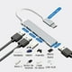 thumbnail image 2 of Hub USB C MORNWELL Plateado 4 Puertos para Macbook Air iMac iPad Galaxy, 2 of 7