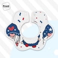 thumbnail image 3 of Bingfone Three Gnome Independence Day Soft Bibs For Baby Boy Girl 360 Rotate Petal Absorbent Bibs Washable For Drooling Teething, 3 of 9
