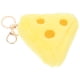 thumbnail image 2 of Llavero de queso de peluche adorable para mochilas, llavero con dije suave y esponjoso, colgante divertido de queso de peluche, llavero decorativo suave y esponjoso, 2 of 7