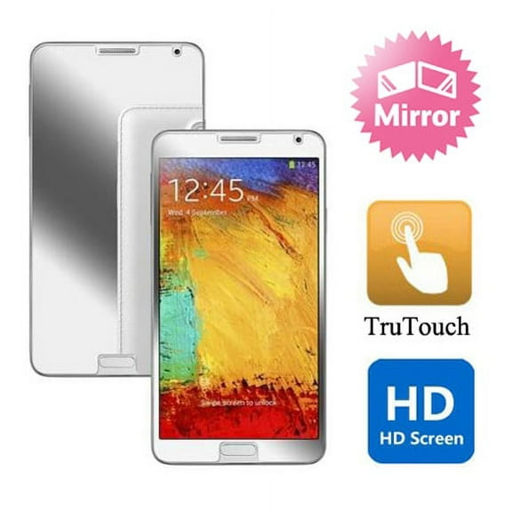 Mirror Screen Protector HD Clear for Verizon Samsung Galaxy Note 4 - Sprint Samsung Galaxy Note 4 - T-Mobile Samsung Galaxy Note 4 - AT&T Samsung Galaxy Note 4