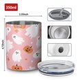 thumbnail image 4 of 12oz Coffee Tumblers Halloween Ghosts and Pumpkins Stainless Steel Vacuum Insulated Travel Tumbler Coffee Cups Mug with Lid and Straw with Cleaning Brush for Cold & Hot Drinks, 4 of 5