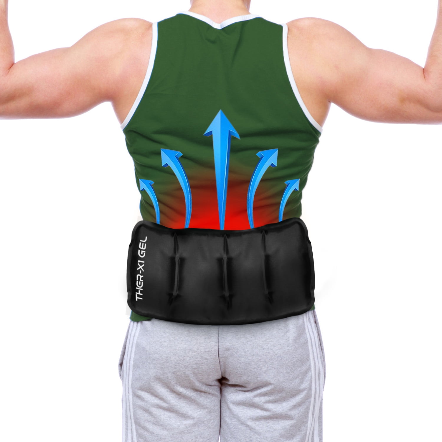 Ice Pack, Reusable Gel Hot / Cold Therapy Flexible Heat Pad W / Sleeve