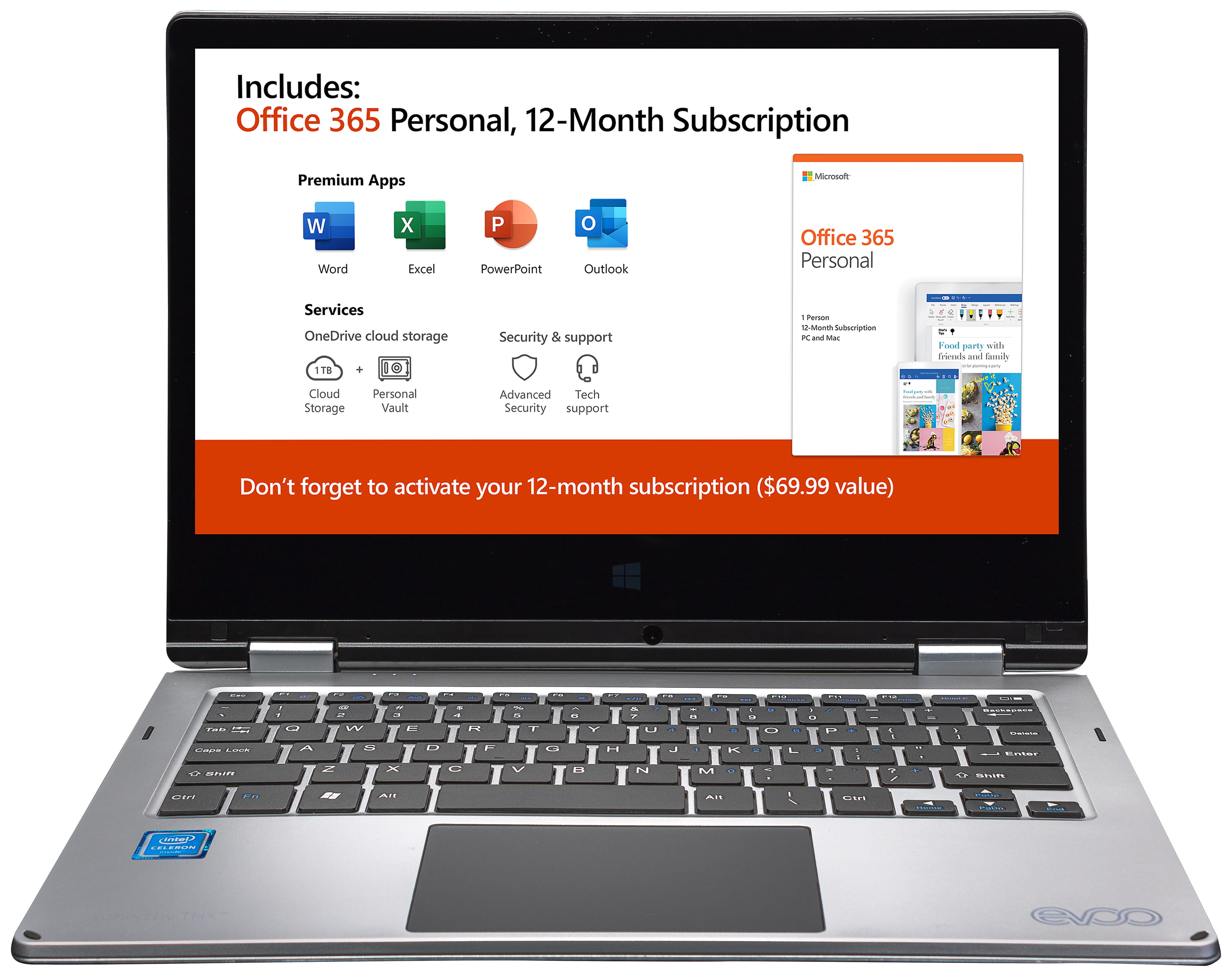 EVOO Convertible Laptop, FHD, 32GB Storage, 4GB Kuwait Ubuy