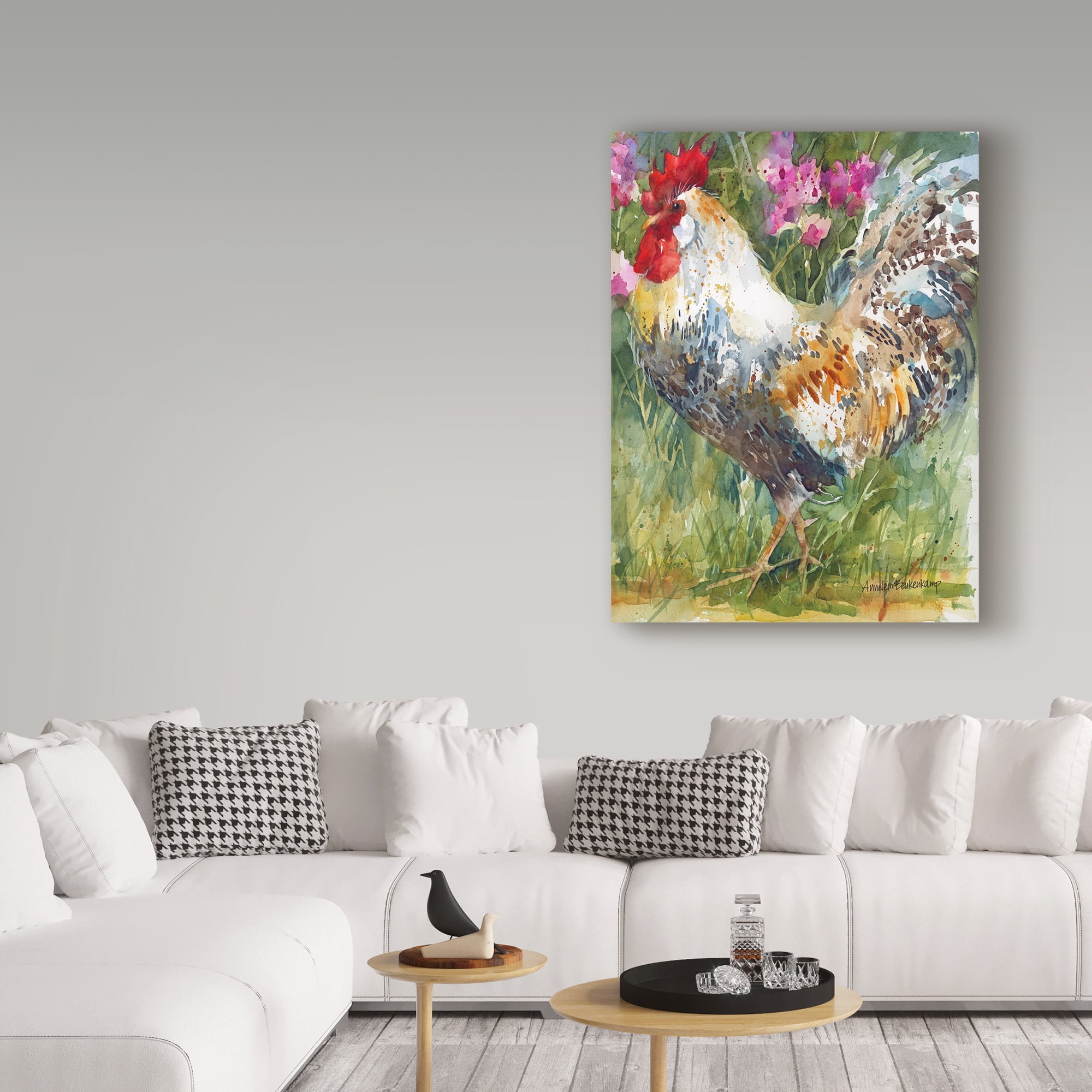 Trademark Fine Art 'Struttin His Stuff' Canvas Art by Annelein Beukenkamp