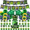 46pcs Hulk Party Decorations, Superhero Hulk Theme Birthday Party Supplies, Hulk Themed Happy Birthday Banner Balloons cake Topper Cupcake Toppers for Kid's Birthday Party Decoration