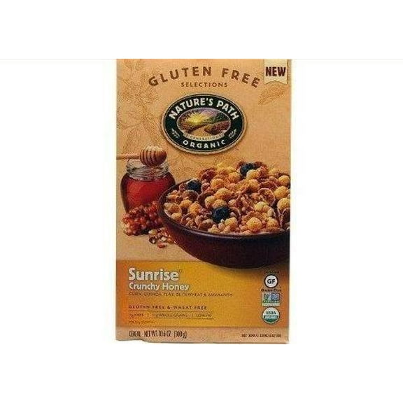 Nature's Path Organic Sunrise Crunchy Honey Cereal, 10.6 oz (Pack of 12), Gluten Free, Non-GMO